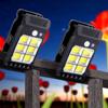 Motion Sensor Solar Clip-on Lamp Solar Powered Garden Wall Light Solar Garden Lights  Garden Decor