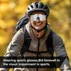 Windproof Cycling Sunglasses, UV400 Sport Protection Running Sunglasses for Men Women MTB Mountain Road Bike Baseball Sunglasses