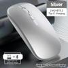 Portable Wireless Mouse Bluetooth-Compatible 2.4Ghz Dual Modes Computer Wireless Mice Mute For Pc Xiaomi Pad Laptop Macbook