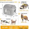 Large Breathable Foldable Cat Backpack Carrier for Outings: Detachable, Portable, and Spacious Pet Bag