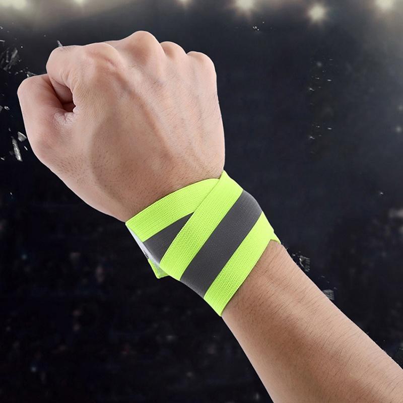New 2Pcs Safety Reflective Arm Band Belt Strap for Outdoor Night Running Cycling
