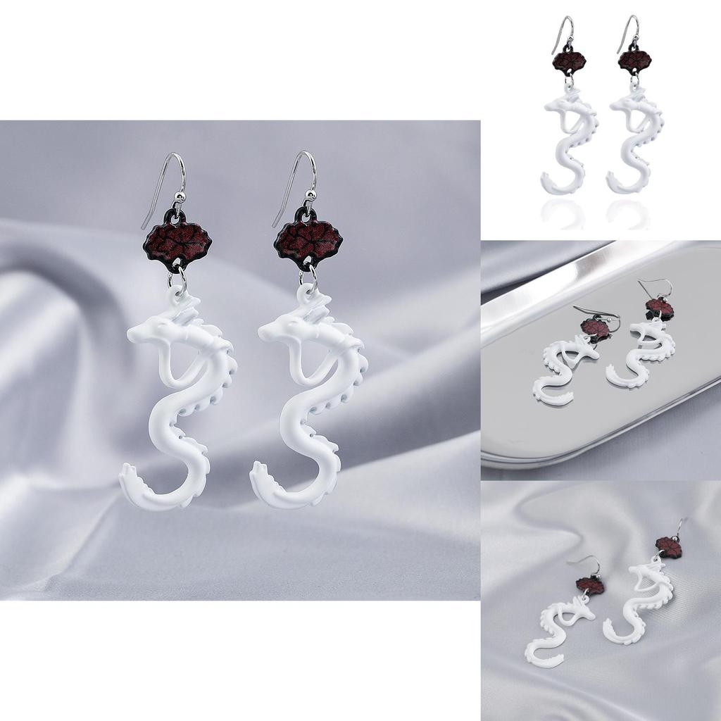 Elegante vergoldete Legierung Drachenohrringe für Damen Stilvoller Sternzeichenschmuck