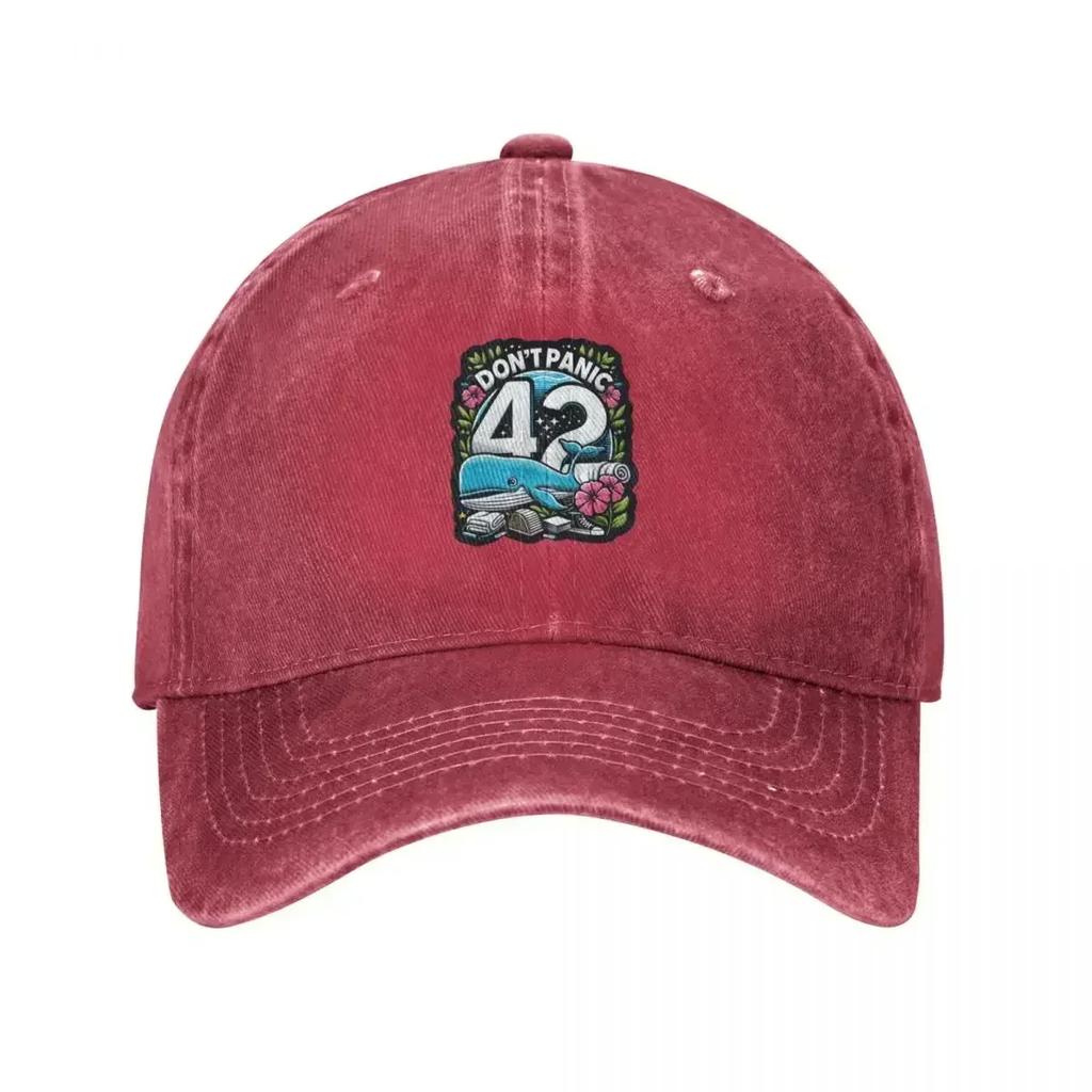 New Dont Panic the whale and the petunia dont forget your towel Baseball Cap Ball Cap Womens Hats Unisexs