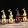 1pc Metal Gourd Ornament Home Decoration Feng Shui Accessories Hotel Gourd Ornaments Metal Decorative Crafts Gourd-shaped Design