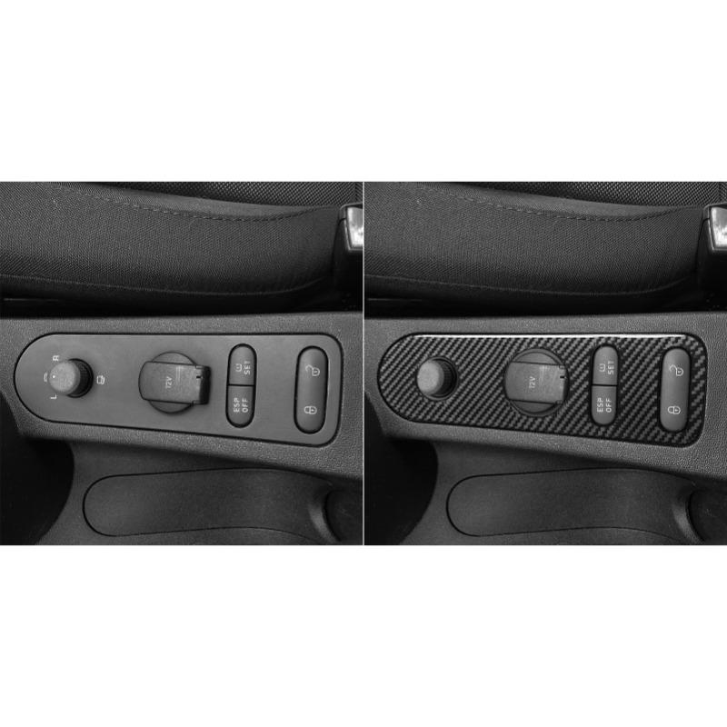 gtxbn6 Real Carbon Fiber Sticker For Seat Leon Altea 2005 2006 2007 2008-2010 2011 2012 For Toledo 2005-2009 LHD RHD Car Door Lock Gear