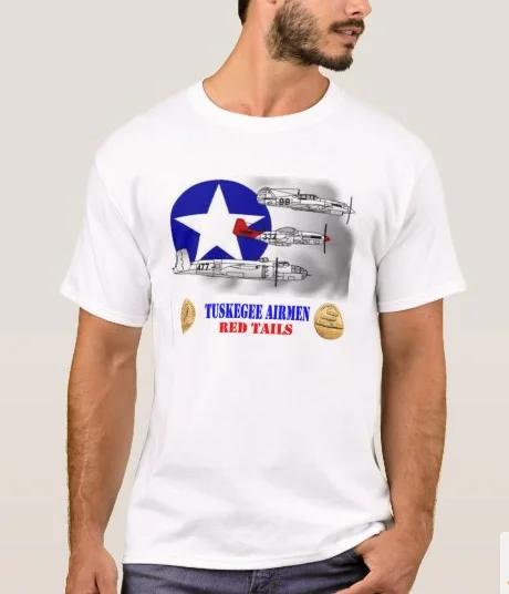 Tuskegee Airmen Red Tails AfricanAmerican Pursuit Squadron TShirt Summer Cotton ONeck Short Sleeve Mens T Shirt New S3XL S