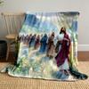 Jesus And Disciples Landscape Blanket  Printed Blanket for Living Room Bed Couch Lunch Break Soft Cozy Blanket for Friend's Festival Gift