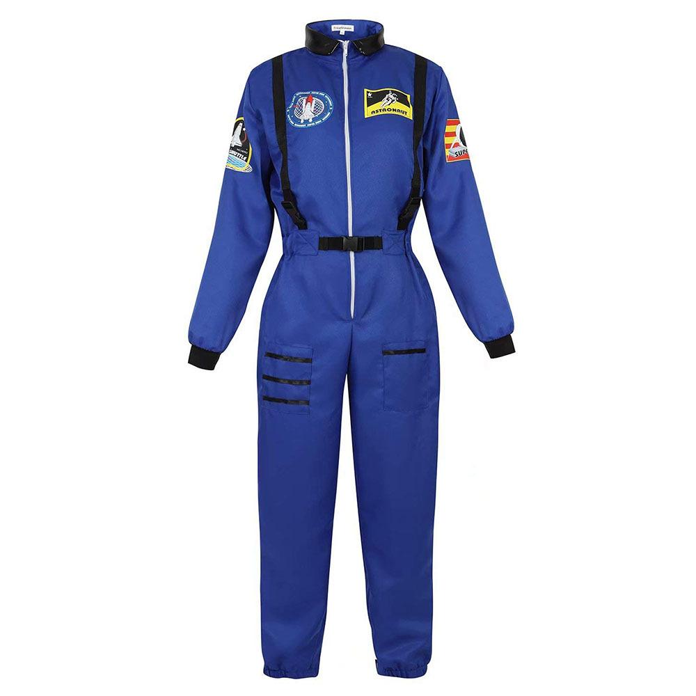 Adults Astronaut Costume Cosplay Women Men Space Astronaut Costume For Kids Jumpsuit Zipper Family Spacesuit Costume Carnival