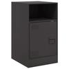 VidaXL Black Bedside Table 34.5x39x62 Cm Steel 841763