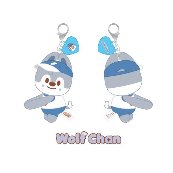 Stray Kids [SKZOO X SANRIO CHARACTERS] MD - HUG PLUSH KEYRING Wolf Chan (HUG PLUSH KEYRING)