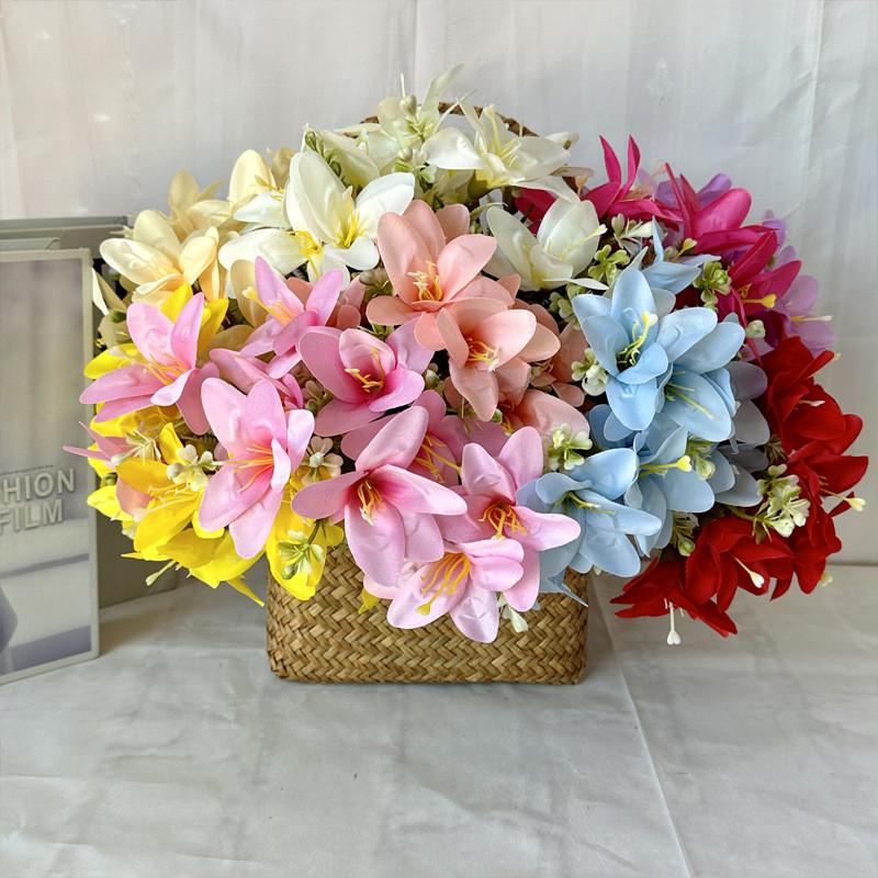 Simulated Lily Plants Wedding Hotel Restaurant Room Decoration Desktop Ornament