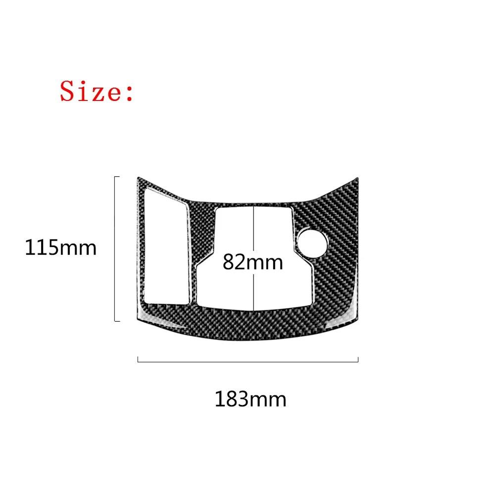 Carbon Fiber Interior For Mazda CX-5 CX5 2017 2018 Electronic Handbrake Knob Button Panel Cover Trim Sticker Accessoire Voiture