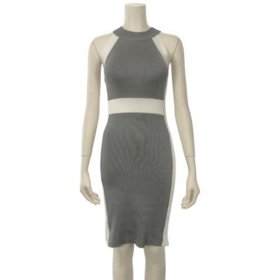 GRAXIA Cabaret Midi Knit American One Size Fits Perfect for Hostess and Lounges Dress, Dress, Dress, Sleeve, Sleeveless, Knee-Length, Beige, Most,