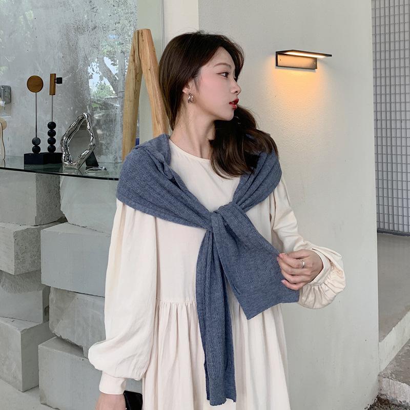 Autumn and winter new scarf hat integrated fashion Japanese and Korean shawl sunshade warm hooded knitted scarf