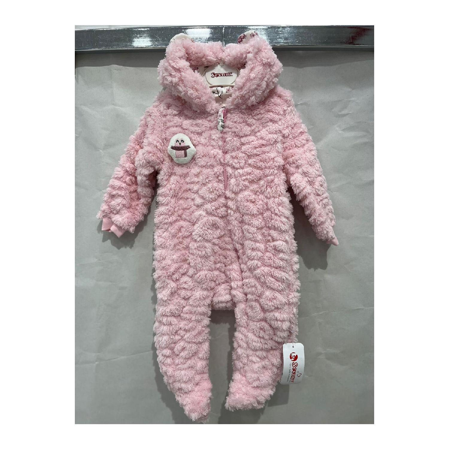 

Плюшевий дитячий комбінезон Ladybugchild Wellsoft Fabric фігурний 743 3-6 AY рожевий
