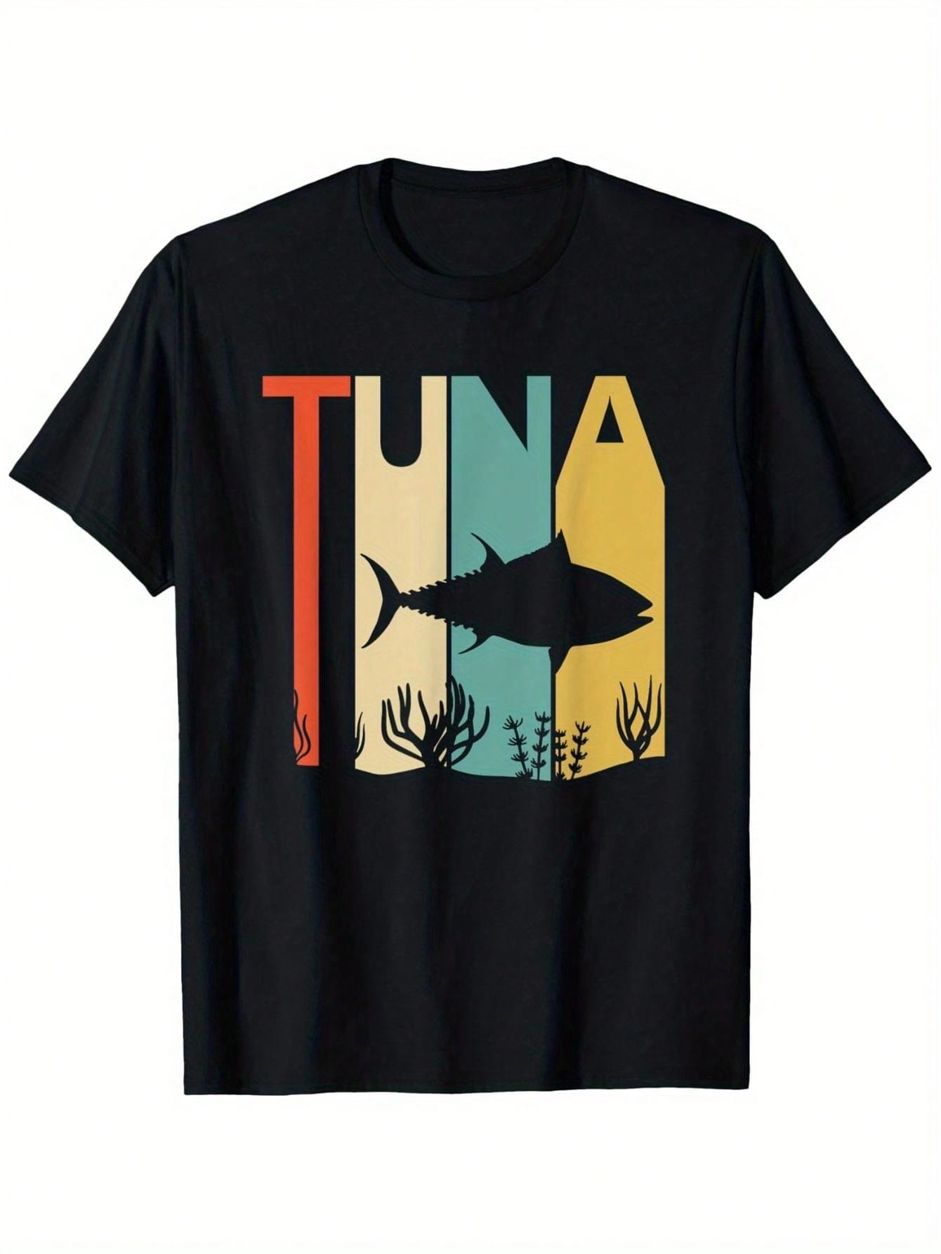 Tuna Animal T-Shirt, Suitable For unisex & Wounisex Outdoor T-Shirt, 100%Cotton, S-XXXL S разноцветный