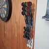 1Pc Dart Display Rack Wall Mount Holds 9 Darts Sturdy Polypropylene Dart Organizer For Home Game Room Gift For Players