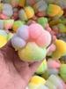 Free Shipping Cat Paw Cement Texture Slow Rebound Toy - Green Grape & Orange Decompression Xiaohongshu Style