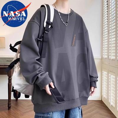 NASA MARVEL Men's Loose Fit Crew Neck Sweatshirt