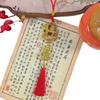 Gold Lucky Design Goat Hanging Ornaments Red Tassels Chinese New Year Decor  Festive Decor