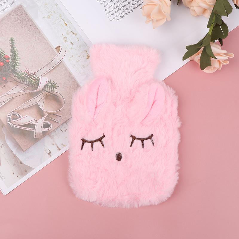 

Теплая Уютная Милая Мягкая Грелка с Плюшевым Пушистым Чехлом Дети Взрослые розовый