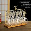 Jiakangming Gold Foil Crystal Baijiu Glassware Set