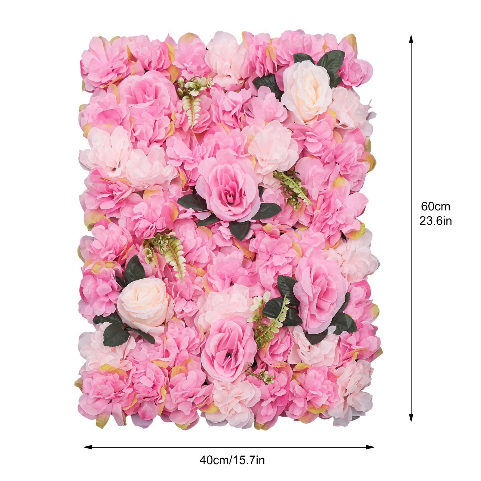 

12x Artificial Flower Wall Rose Wall DIY Wedding Street Background Floral Decor Backdrop Halloween розовый