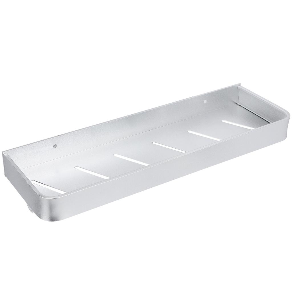 WallMounted Storage Rack Shower Shelf Multifunctional Storage Holder for Kitchen Bathroom(40cm Storage Rack with Hook )