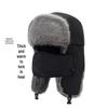 Men's Windproof Lei Feng Winter Hat with Ear Protection - Thick, Warm, and Plush for Cycling Outdoors