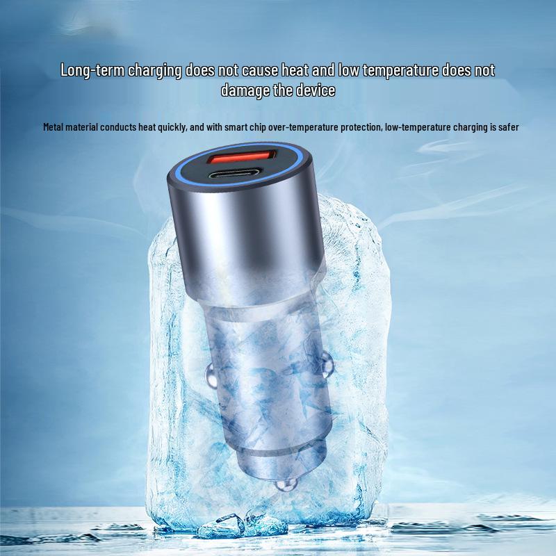 Aluminum Alloy PD20W Car Charger | Fast Charge for Apple Devices