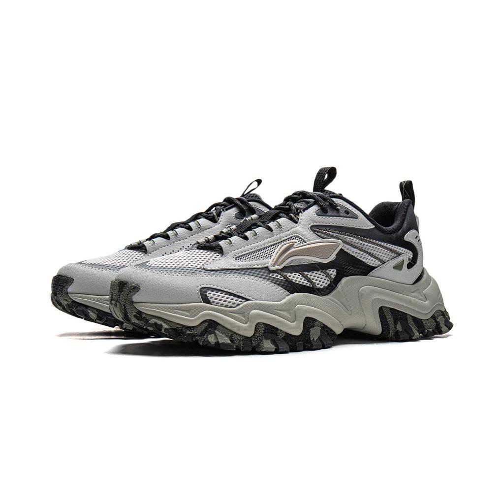 Li Ning Joyful Journey Low top Chunky Sneakers Men's Gray Black AGLW007-3