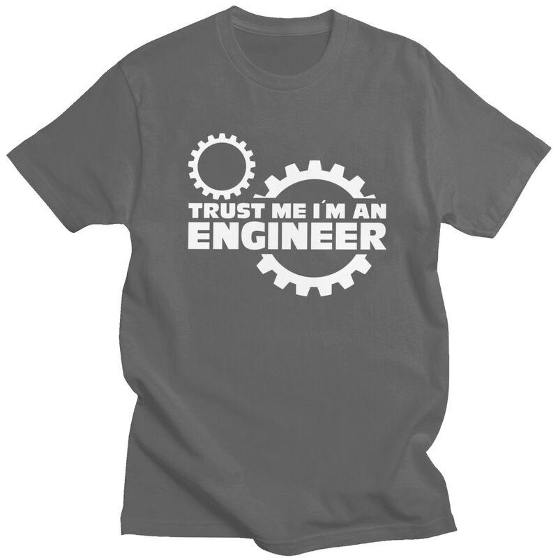Custom Trendy Trust Me Im An Engineer T Shirt Men Short Sleeve Pure Cotton Tshirt Tee Tops Streetwear Tshirt