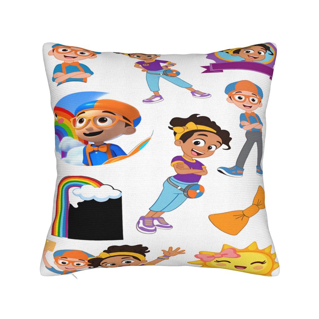 Cartoon B-Blippiing Pillow Case Custom Pillow Cover Kawaii Pillowcases For Sofa Bedroom Home Decor