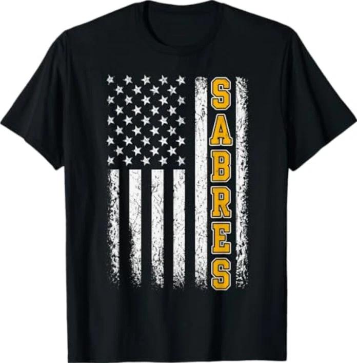 Vintage Sabres Usa Flag Classic Gifts For Unisex Unisex Tshirt S
