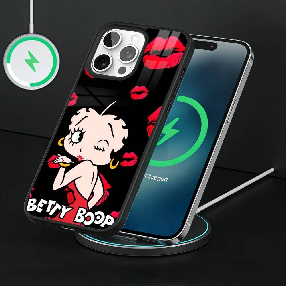 Anime fashing B-Betty cool Phone Case For iPhone17,16,15,14,13 Plus,Pro Max Magnetic For Magsafe Wireless Charging