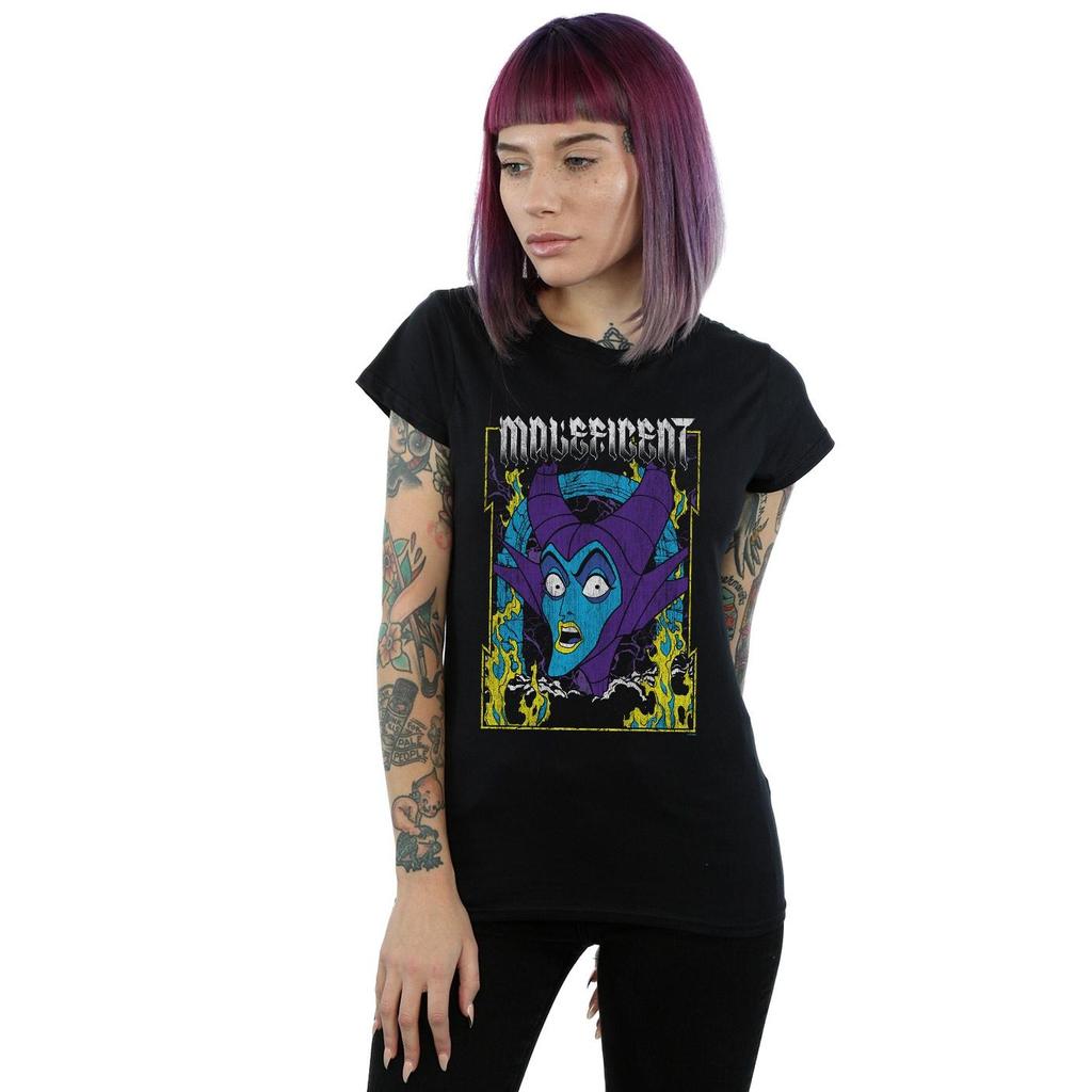 Disney Womens/Ladies Maleficent Poster Cotton T-Shirt