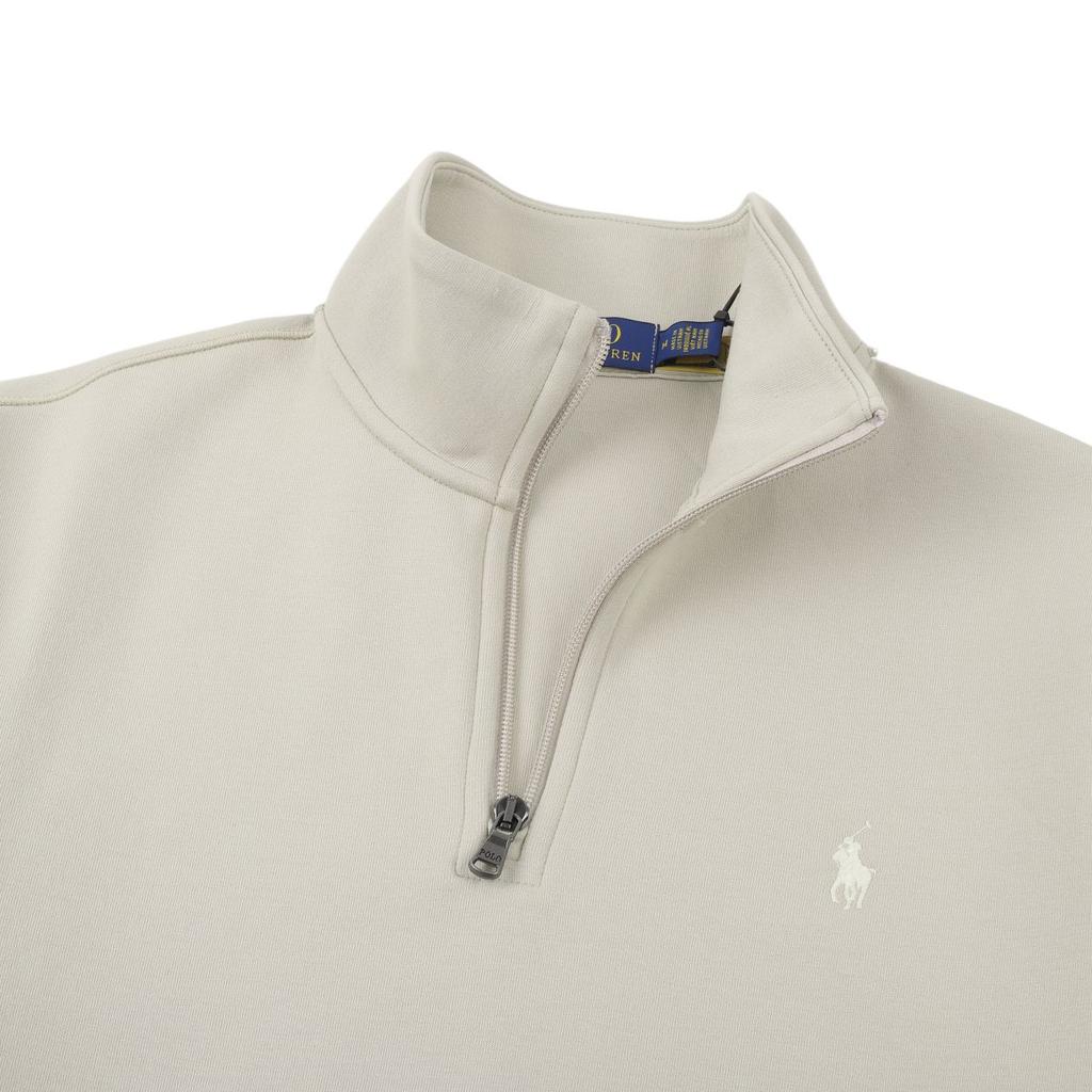 Polo Ralph Lauren Solid Color Embroidered Logo Quarter-Zip Sweatshirt Men Sweatshirts 710905382-015