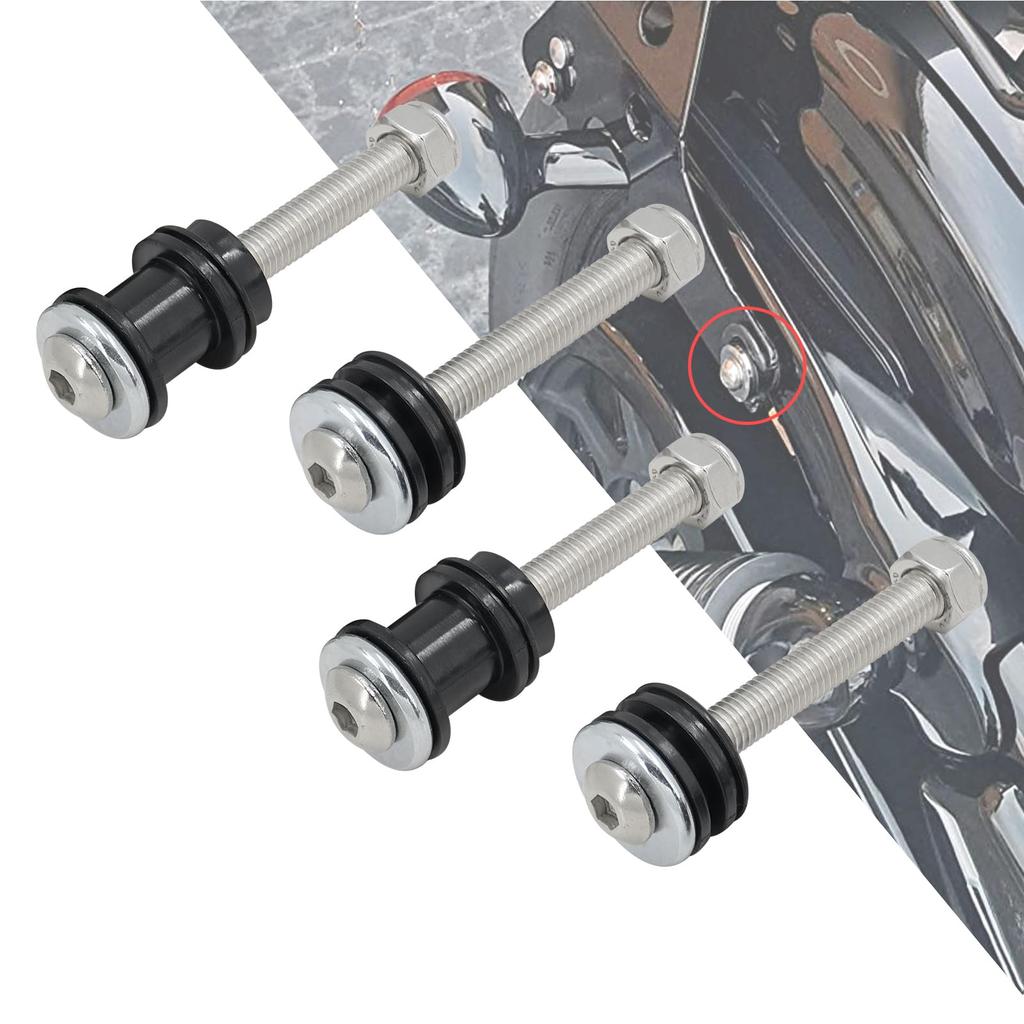 HDBUBALUS Motorcycle Sissy Bar Backrest Detachable Backrest Docking Hardware Mounting Screws for Harley Sportster 48/72 XL1200 XL883 2004-2024