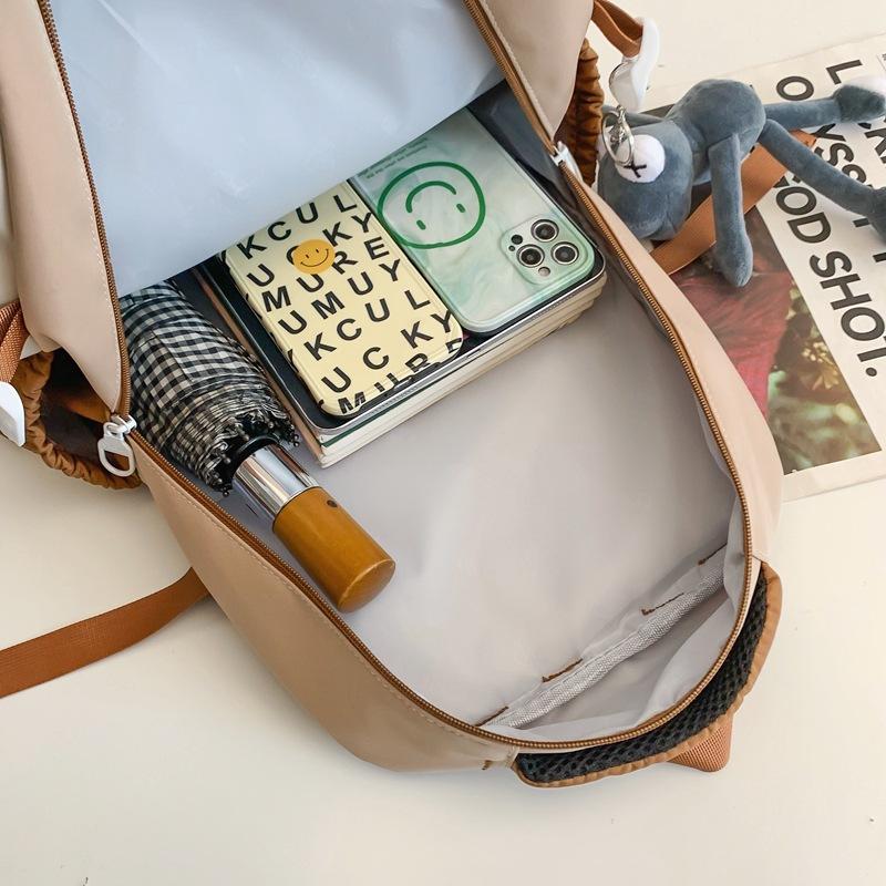 Schoolbag1011 new weight reduction simple backpack junior high school student high school student schoolbag large capacity casual backpack