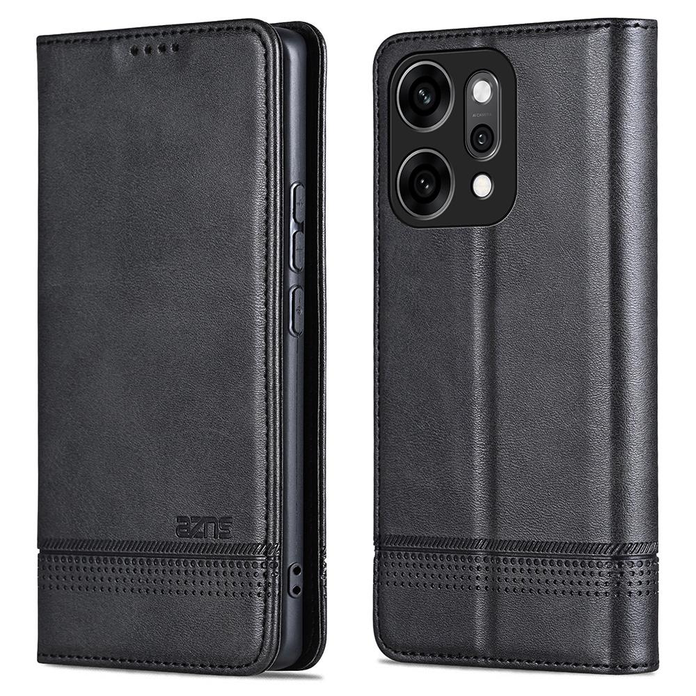 AZNS Pentru Oppo Reno14 5G (Global) Husă Portofel din Piele PU cu Textură de Piele de Vacă