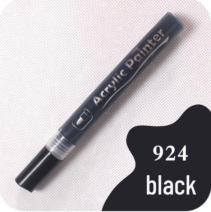 Guan Na 48-Color Waterproof Acrylic Markers for Ceramic, Stone, Graffiti & Coloring