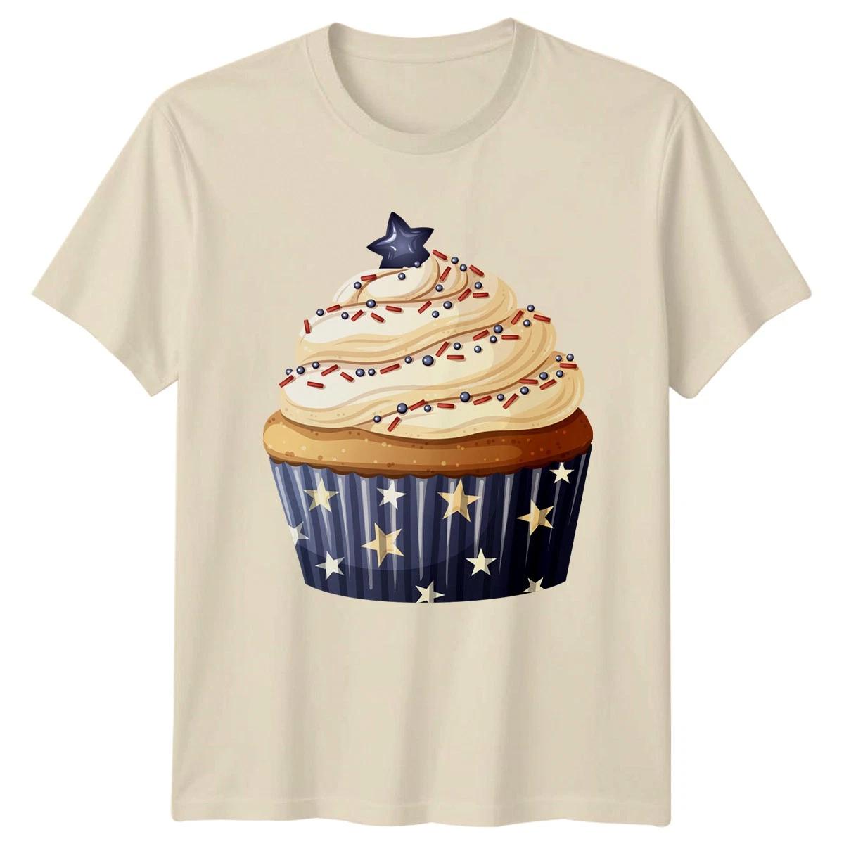 Patriotic Usa Star Spangled Dessert T-Shirt Baking Lover Food Sweets M