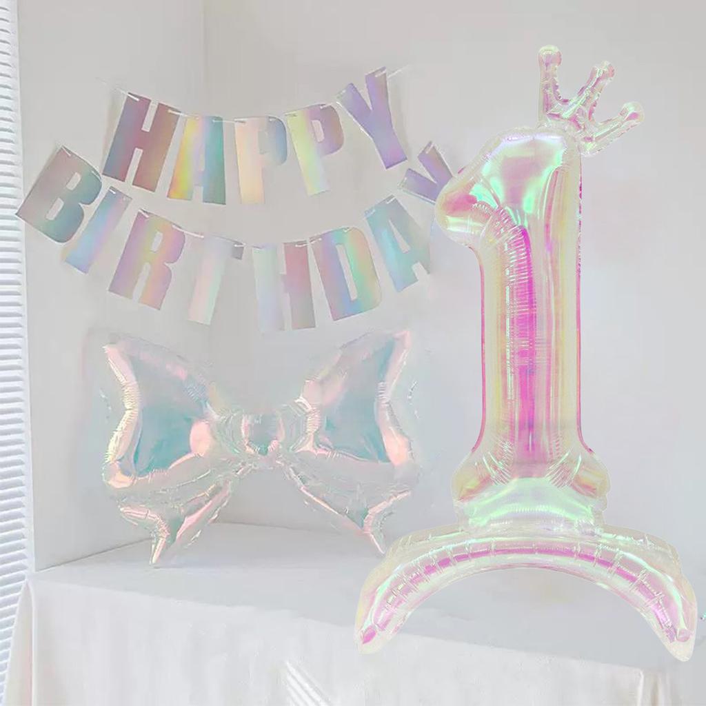 2 digital colorful transparent bow balloons for graduation, wedding, baby shower, anniversary, and birthday party decoration