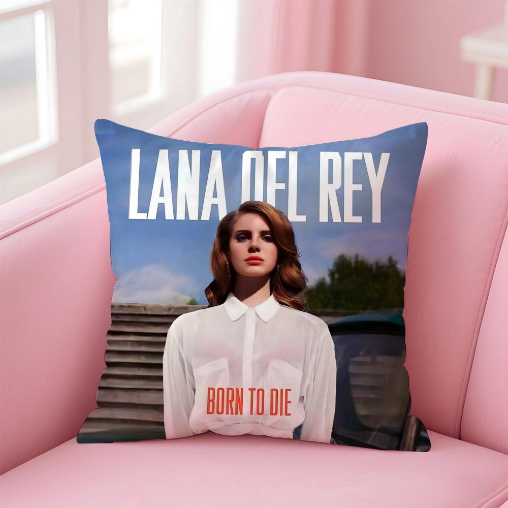 L-Lana Del Reys Kuddfodral Bekvämt Vändbart Kuddfodral Perfekt för Bil Soffa Sovrum & Mer