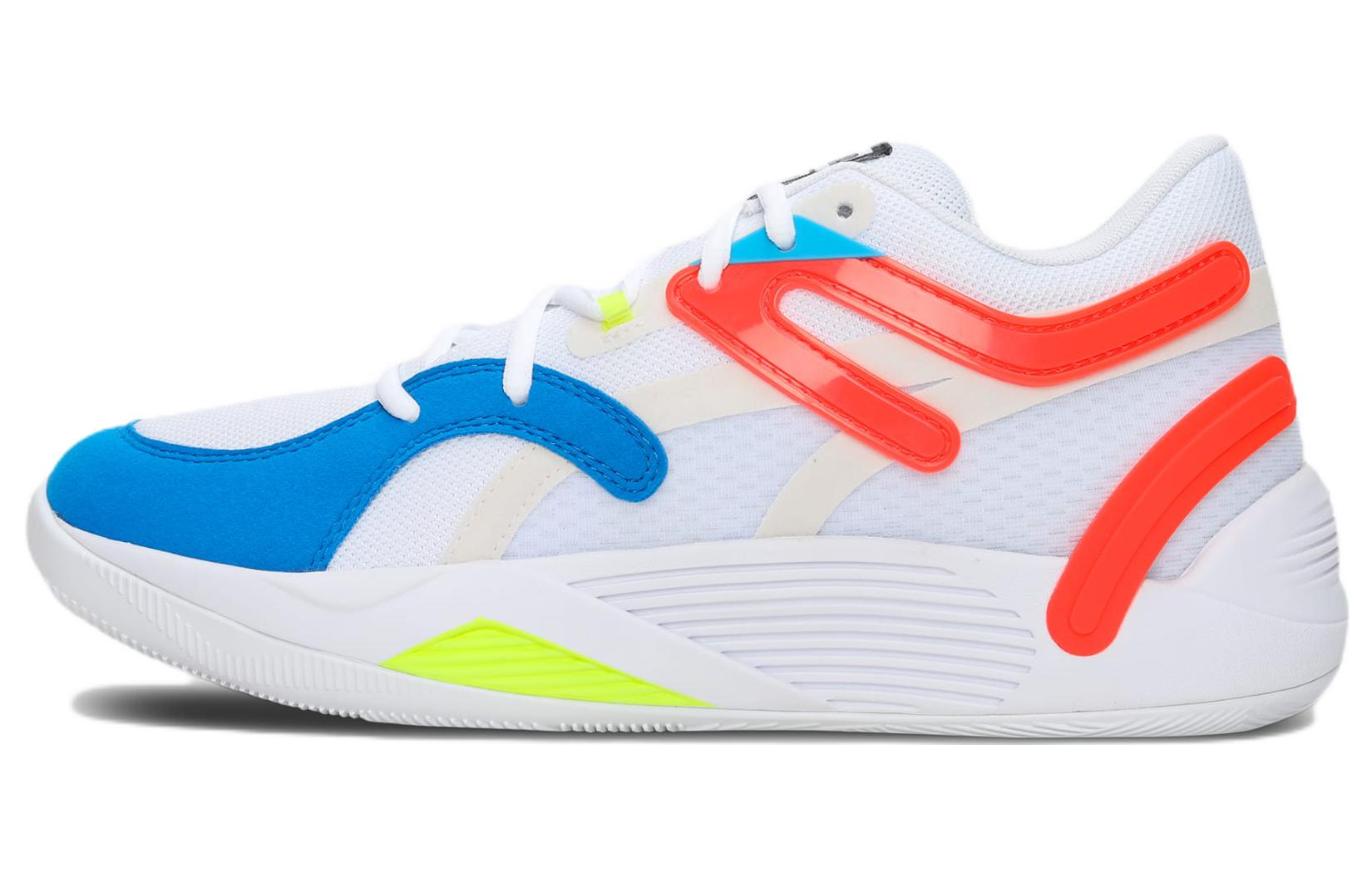 Puma TRC Blaze Court White Blue Cherry Tomato 47