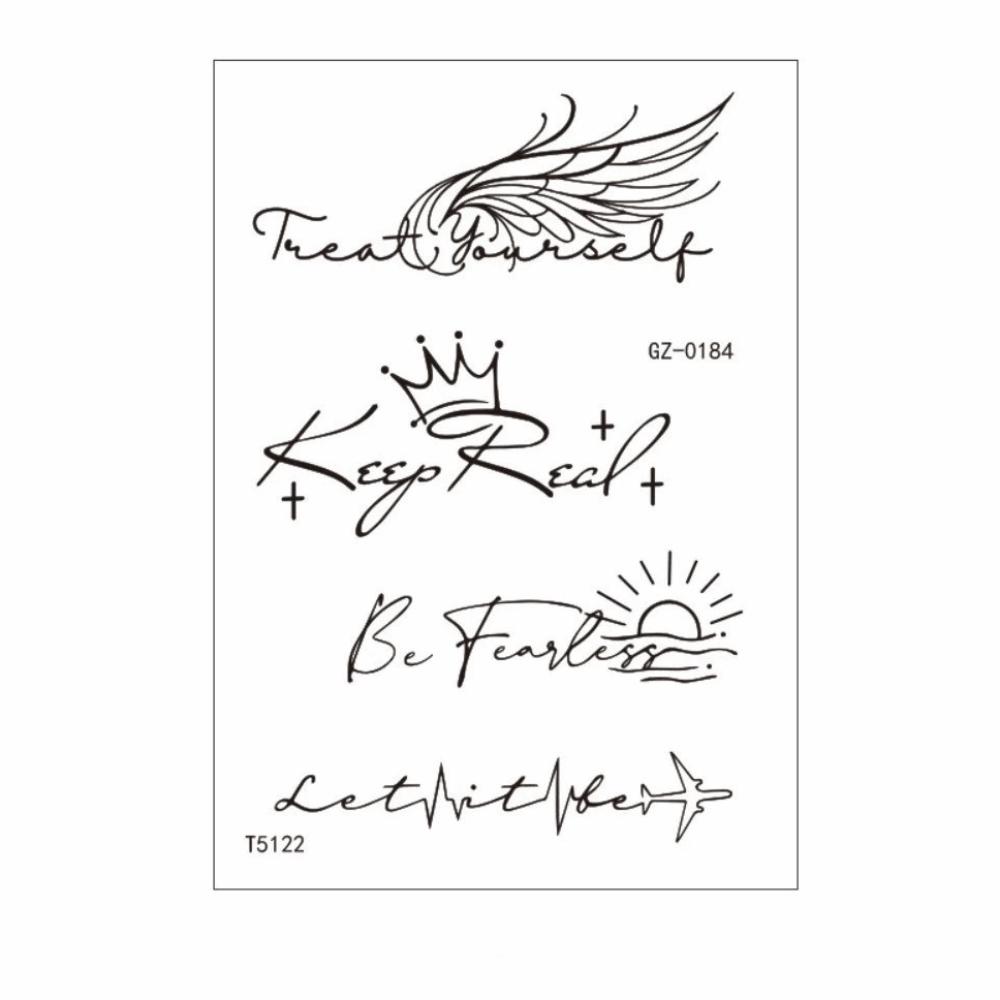 Elegant Temporary Tattoo Stickers Long-lasting Body Art Tattoo Flower Tattoo Stickers Party