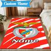 Custom Name Benfica Football Crest Rug Game Carpet, Floor Mat for Bedroom Living Room Entryway Rug, Home Decor Idea Gift for Christmas Birthday