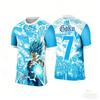 Hot 2026 Japanese Anime Dragon Ball Adult  Football Shirts Wukong Anime Sports NO.10 .7 T-shirts
