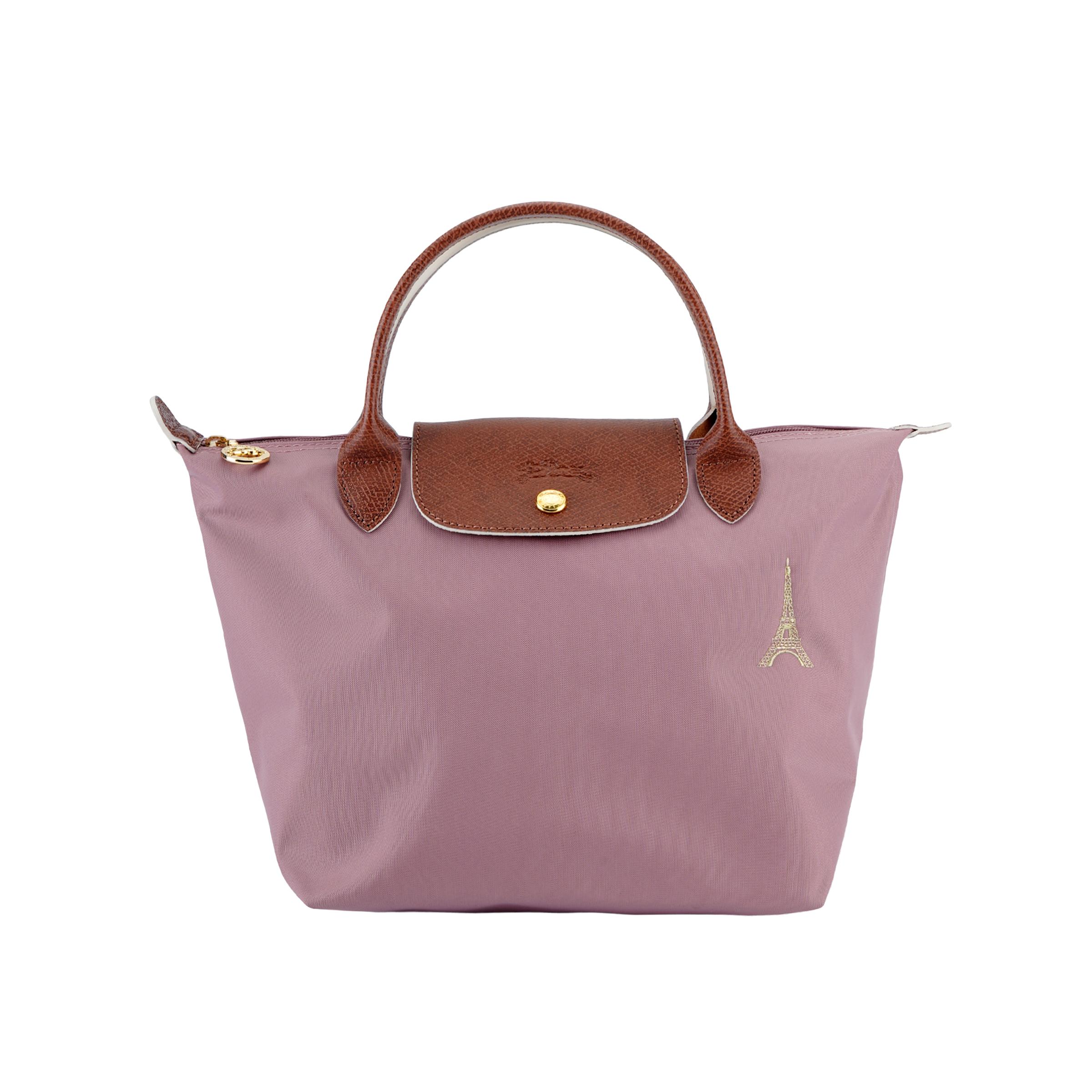 

Longchamp Le Pliage Club 23 Snap Zipper Closure Short Handle Dumpling Tote Bag Small Women tote bags Pink 1621319ESP44 Pink