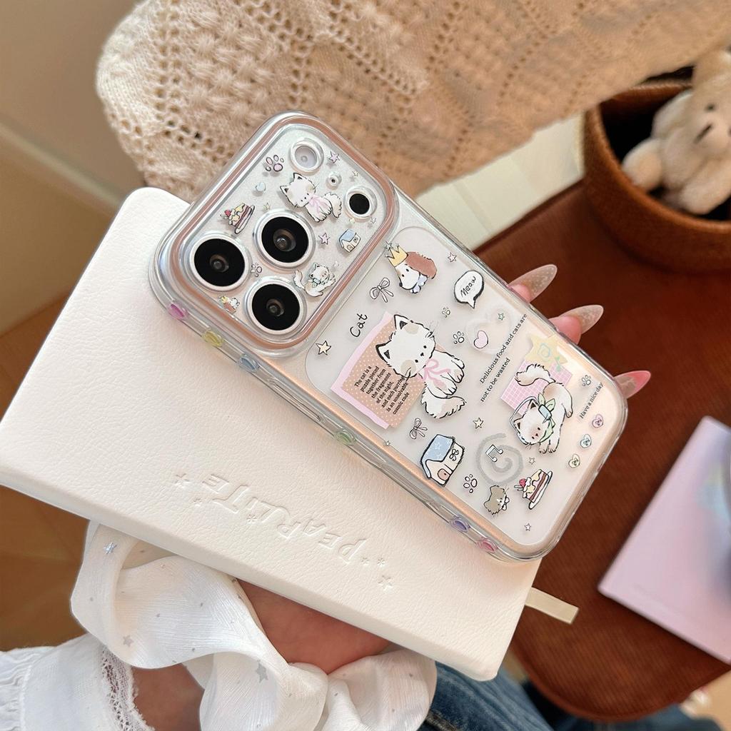 Coque de téléphone mignonne pour chaton pour iPhone 16, iPhone 17 et iPhone 17 Pro Max